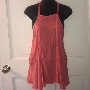 Hollister Long Pink Pretty Blouse